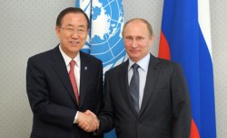 Путин и Пан Ги Мун обсудили мировые проблемы